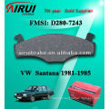 Plaquette de frein D208 VW Santana